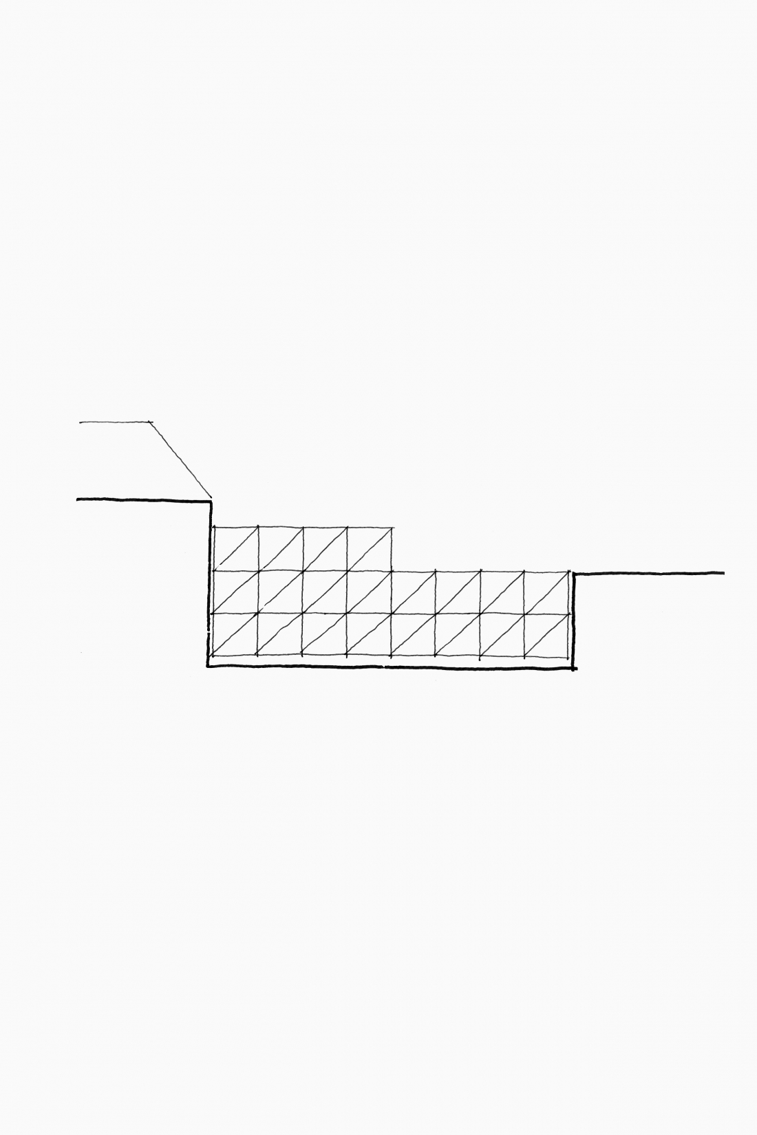 Skizze Baulücke - Wohnen F // 9 Köln - Aretz Dürr Architektur BDA Köln