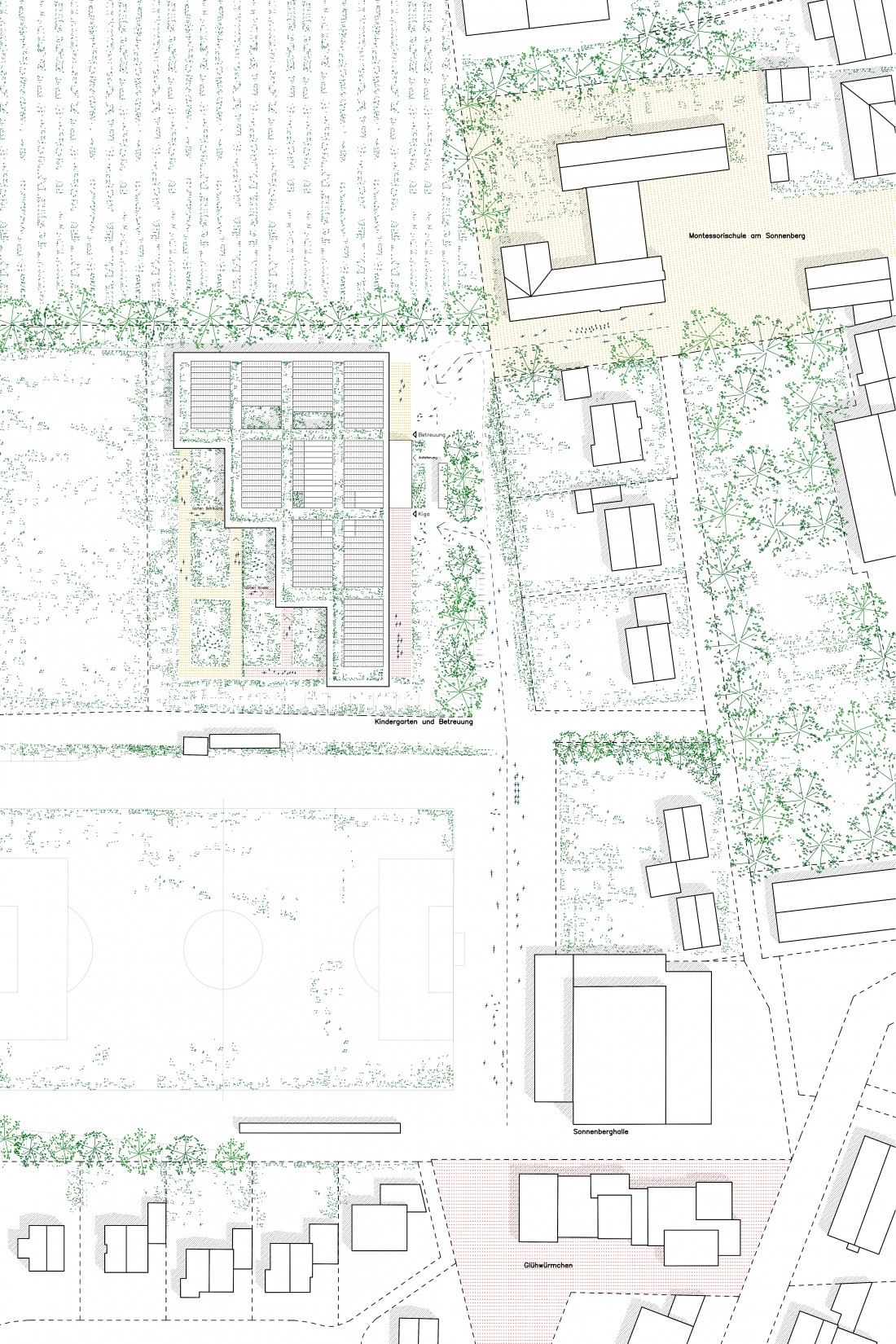 Lageplan Wettbewerb Kindergarten Dörenhagen