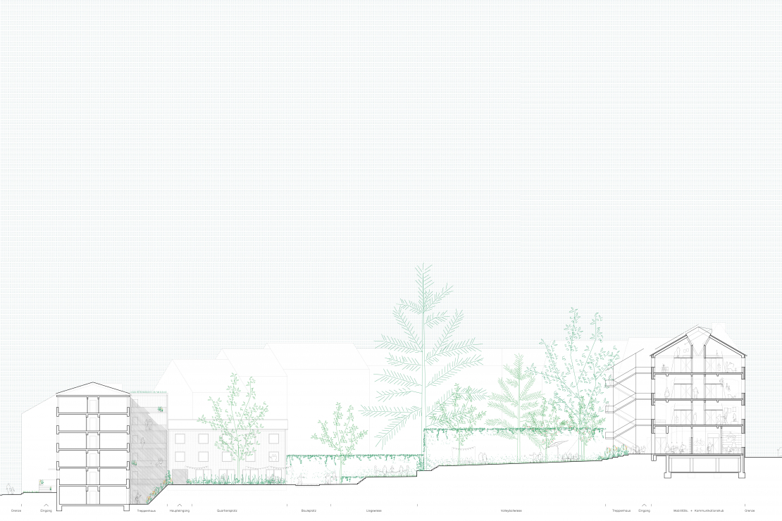 Längsschnitt - Einfach Bauen Aachen - Aretz Dürr Architektur