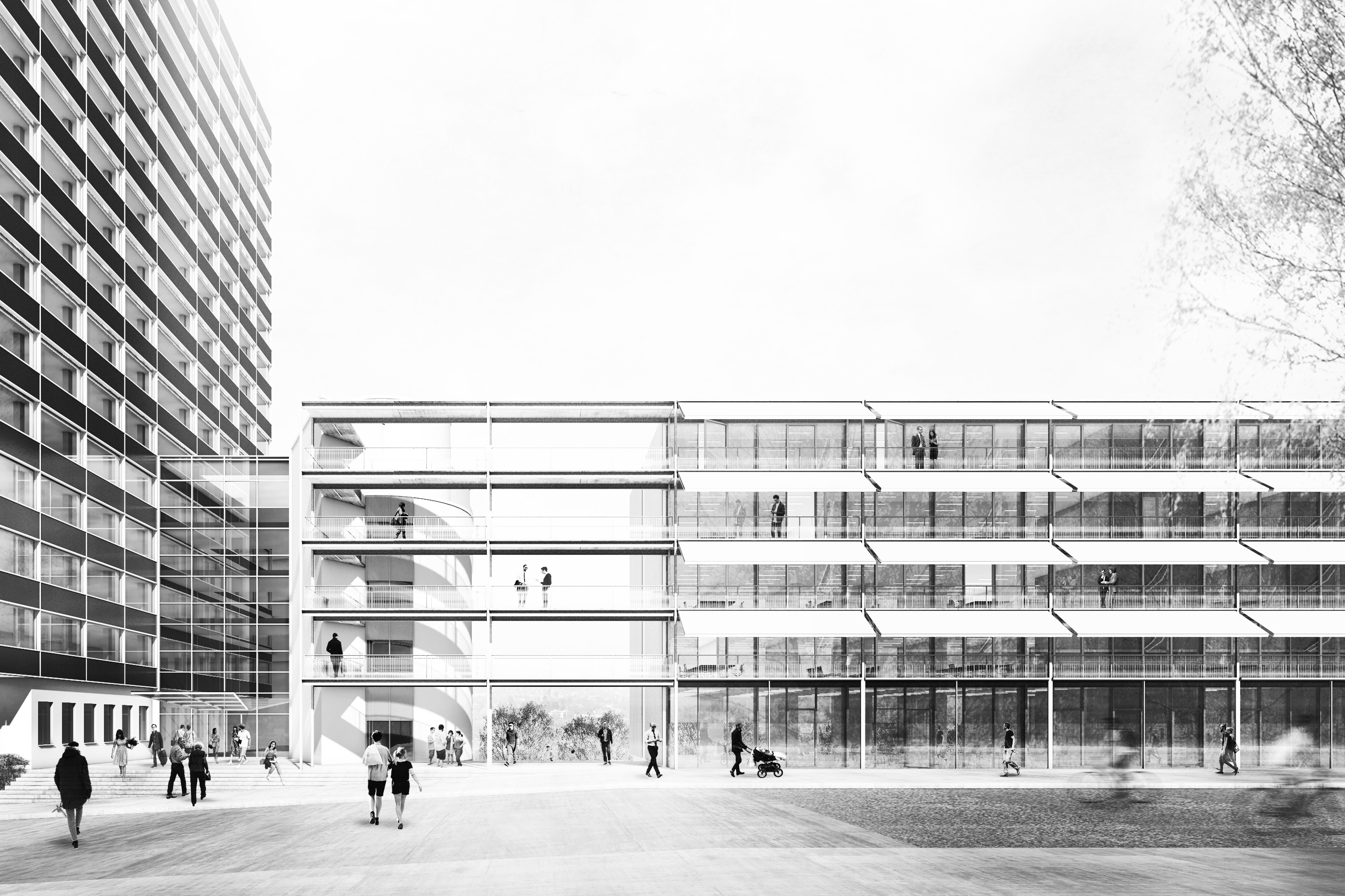 Visualisierung - Kreishausareal - Aretz Dürr Architektur Köln