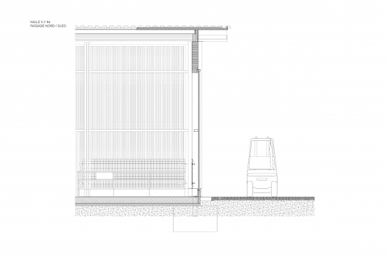 Fassadenschnitt - Halle S // 46 in Altenkirchen - Aretz Dürr Architektur BDA Köln 