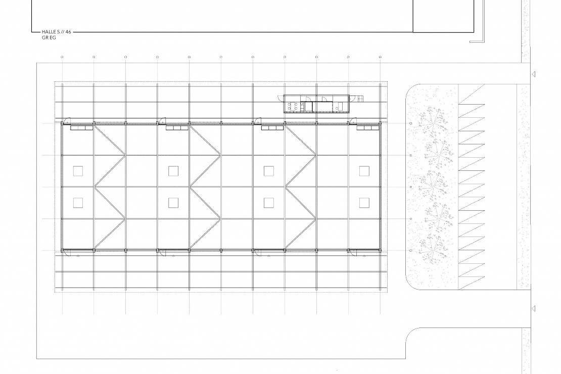 Grundriss EG - Halle S // 46 - Aretz Dürr Architektur Köln 