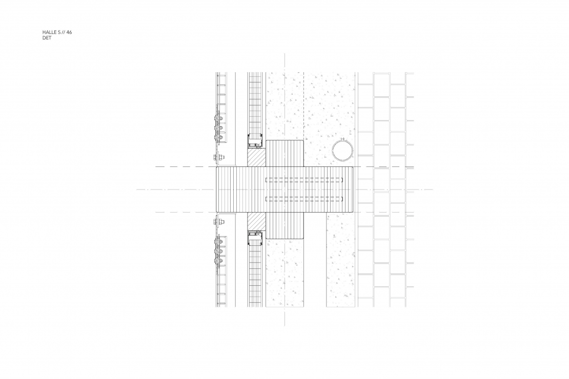 Detailschnitt - Halle S // 46 in Altenkirchen - Aretz Dürr Architektur BDA Köln 