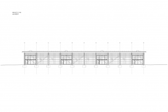Längsschnitt - Halle S // 46 - Aretz Dürr Architektur BDA Köln 