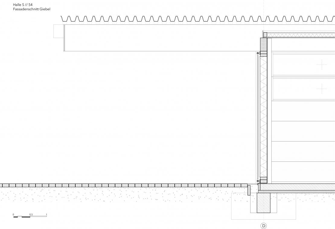 Fassadenschnitt Ortgang - Aretz Dürr Architektur Köln