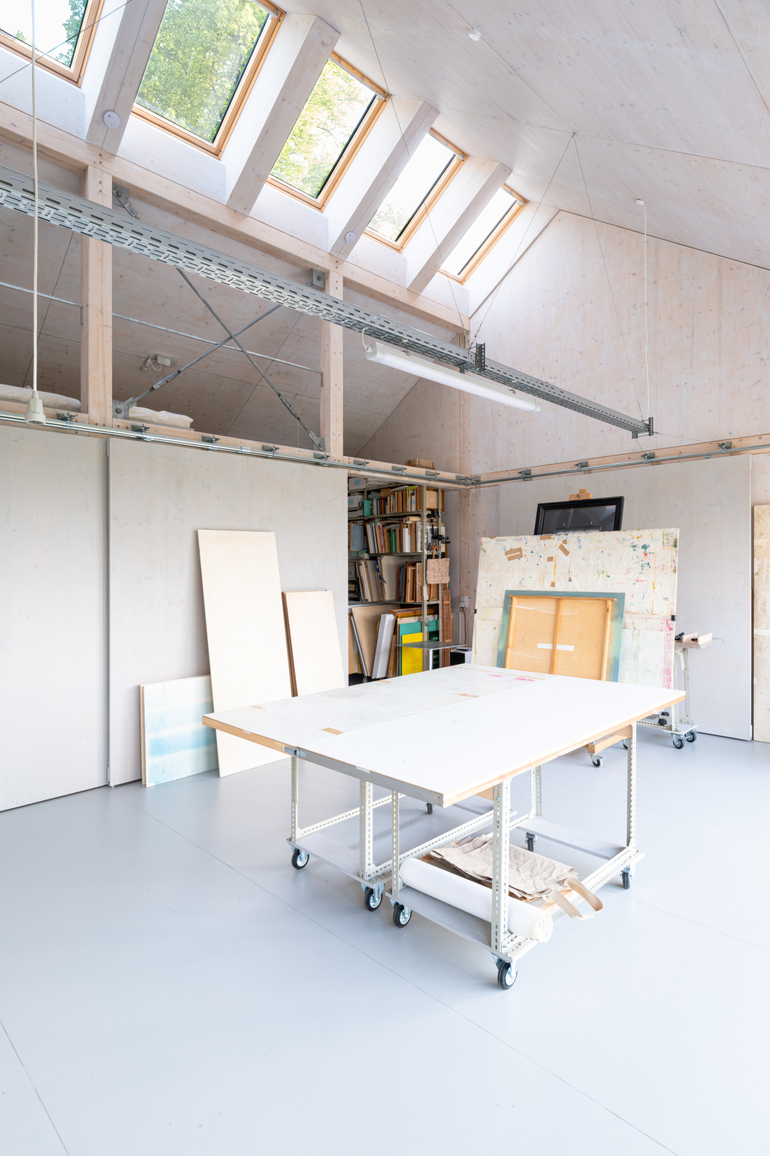 Innenraum Holzbau Oberlicht - Aretz Dürr Architektur Köln