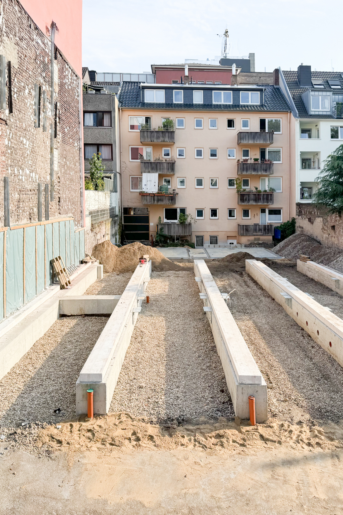 Streifenfundamente für Holzmodulbau - Aretz Dürr Architektur Köln