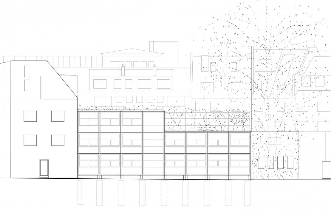 Ansicht der Holzmodule - Aretz Dürr Architektur Köln