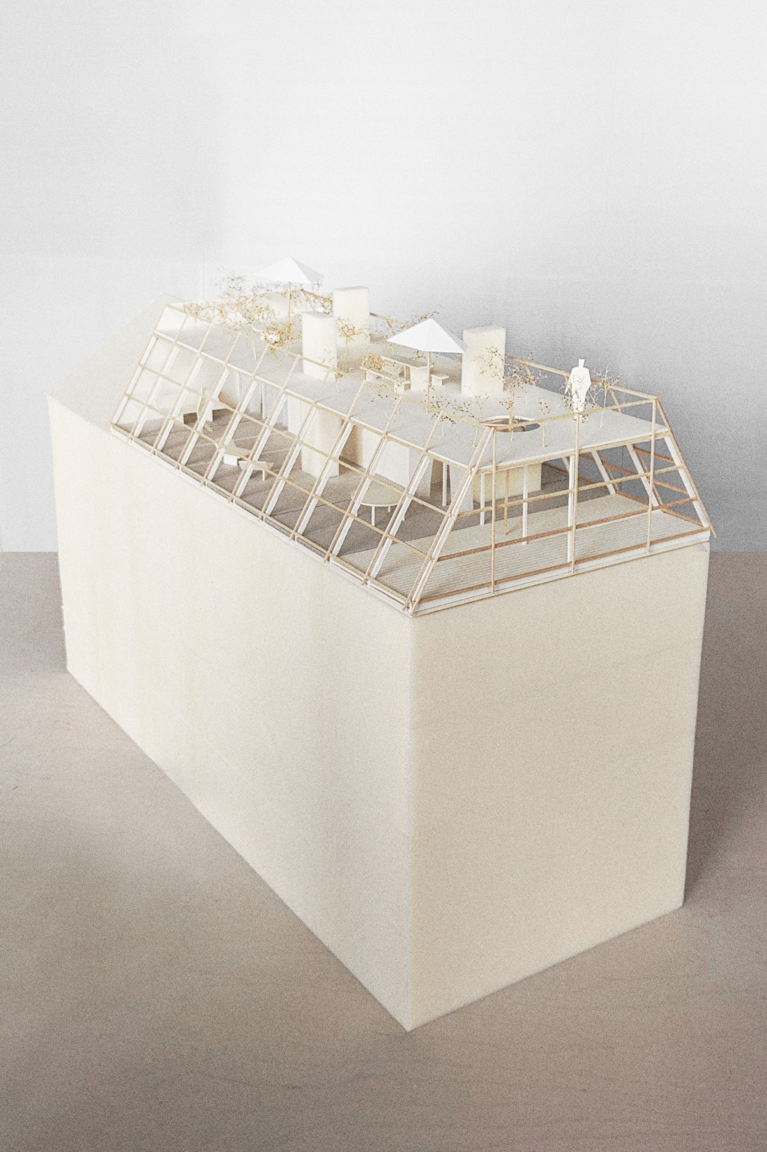 Modellfoto - Dachaufbau S // 39 - Aretz Dürr Architektur BDA Köln 