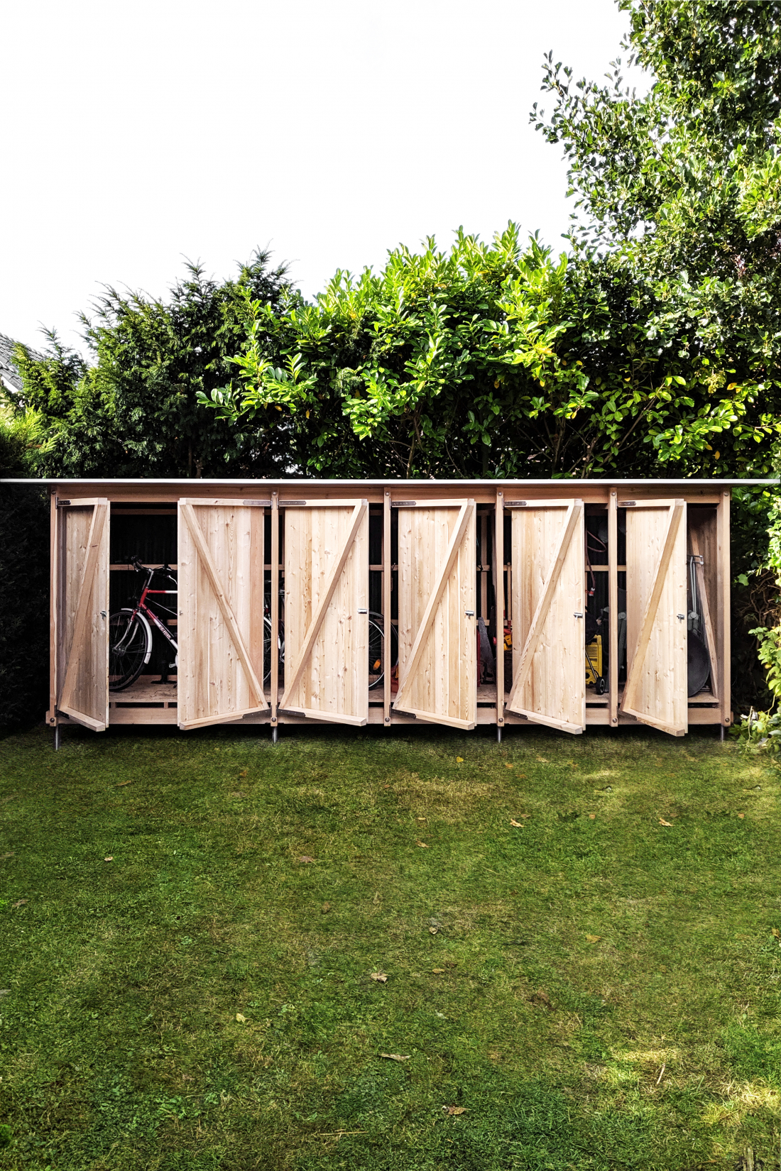 Schrägansicht Gartenhaus Bos en Duin - Aretz Dürr Architektur Köln