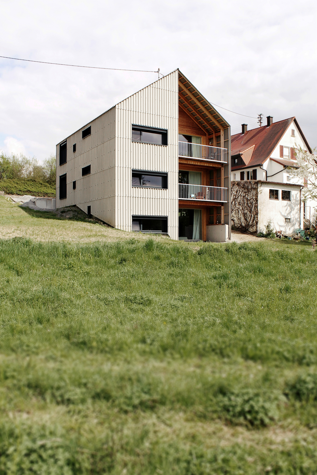 Loggia im Wohnhaus in Lampoldshausen - Aretz Dürr Architektur Köln