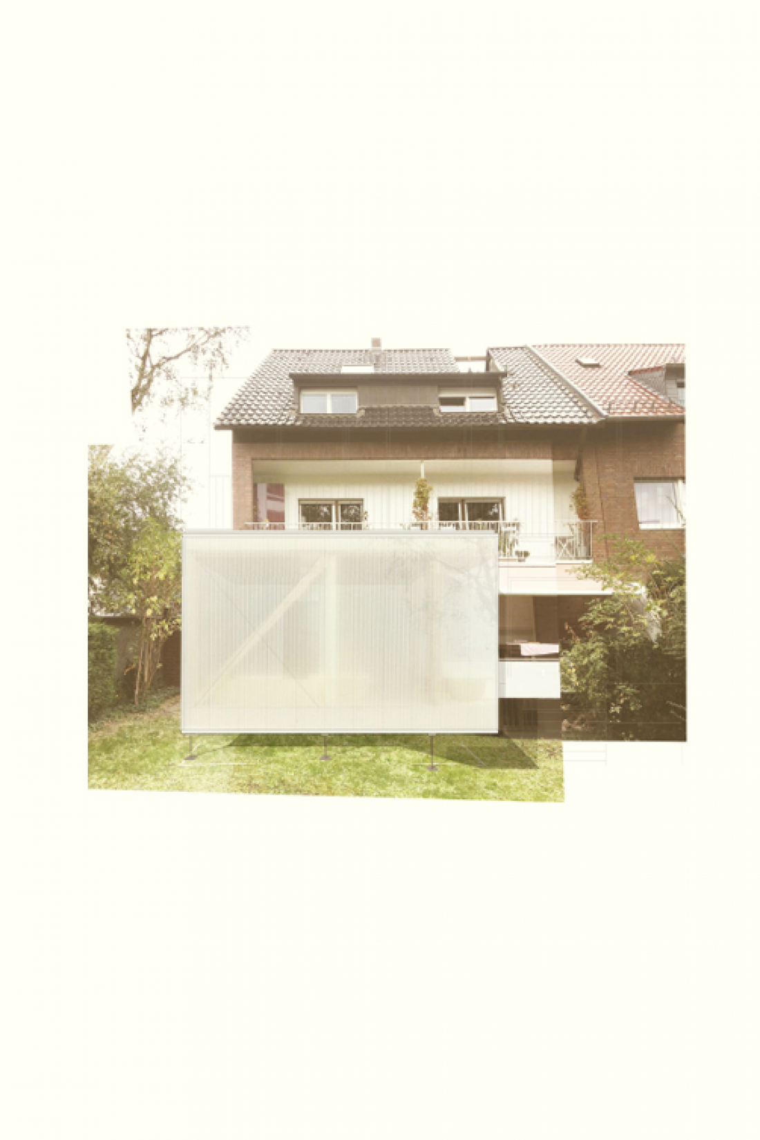 Collage zum Anbau in Köln - Aretz Dürr Architektur Köln