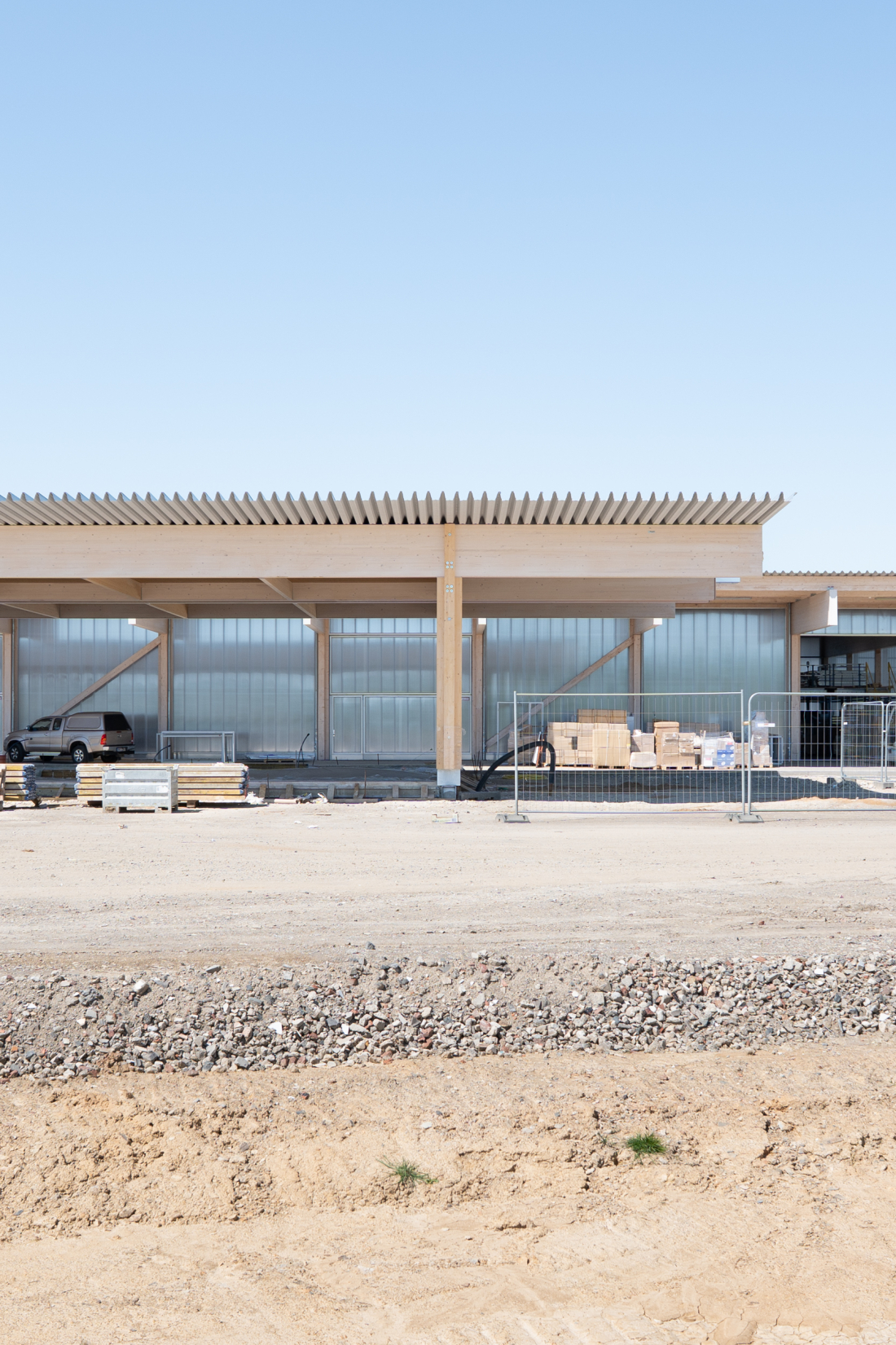 Holztragwerk Montage - Aretz Dürr Architektur Köln