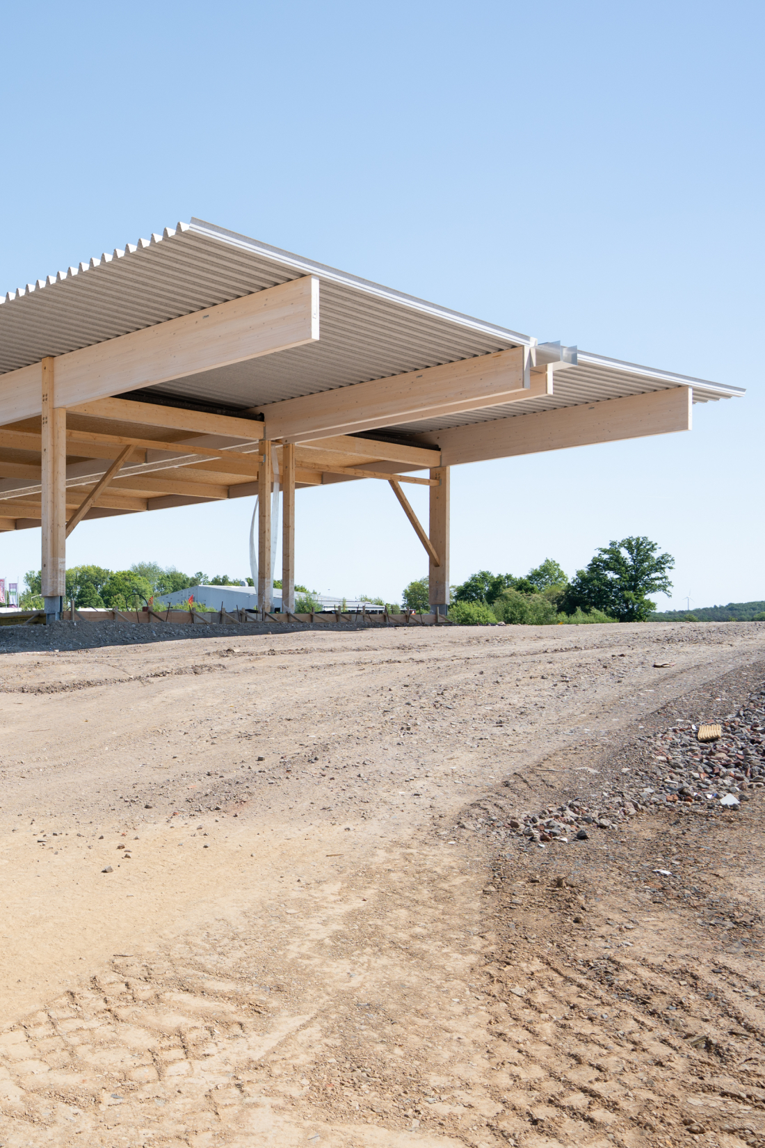 Holzhalle Montage - Aretz Dürr Architektur Köln