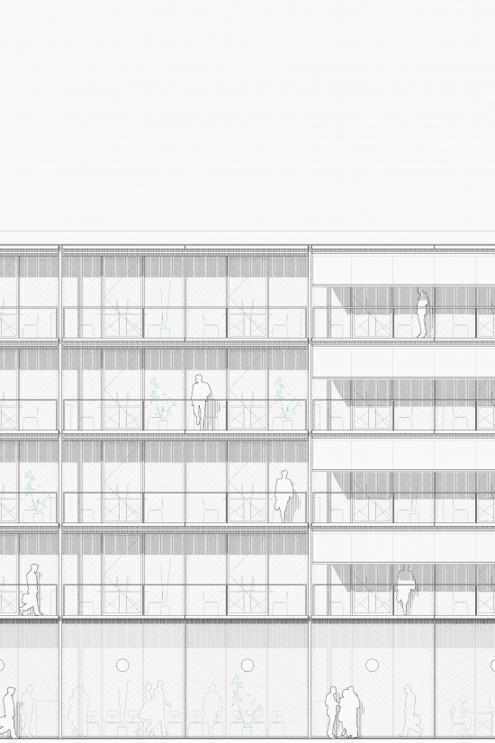 Fassadenansicht - Aretz Dürr Architektur Köln