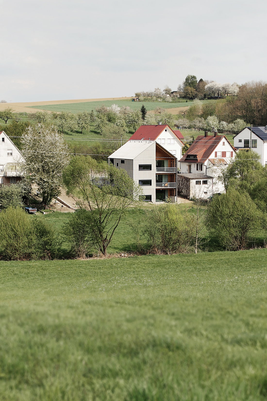 Gartenansicht  Wohnhaus in Lampoldshausen - Aretz Dürr Architektur Köln