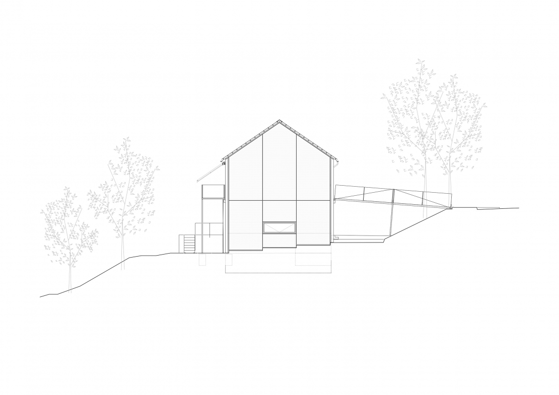 Ostansicht Giebelseite - Aretz Dürr Architektur Köln