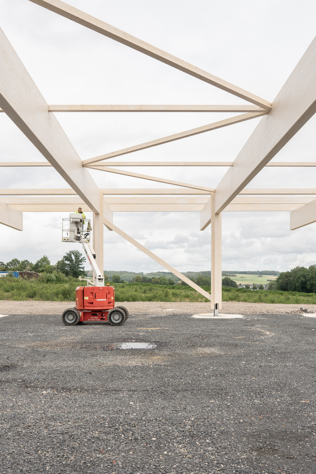 Holzbau mit Druckstäben - Aretz Dürr Architektur Köln