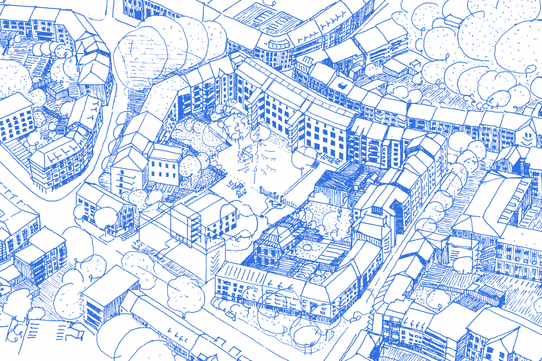 Isometrie Städtebau Aachen - Einfach Bauen Aachen - Aretz Dürr Architektur Köln