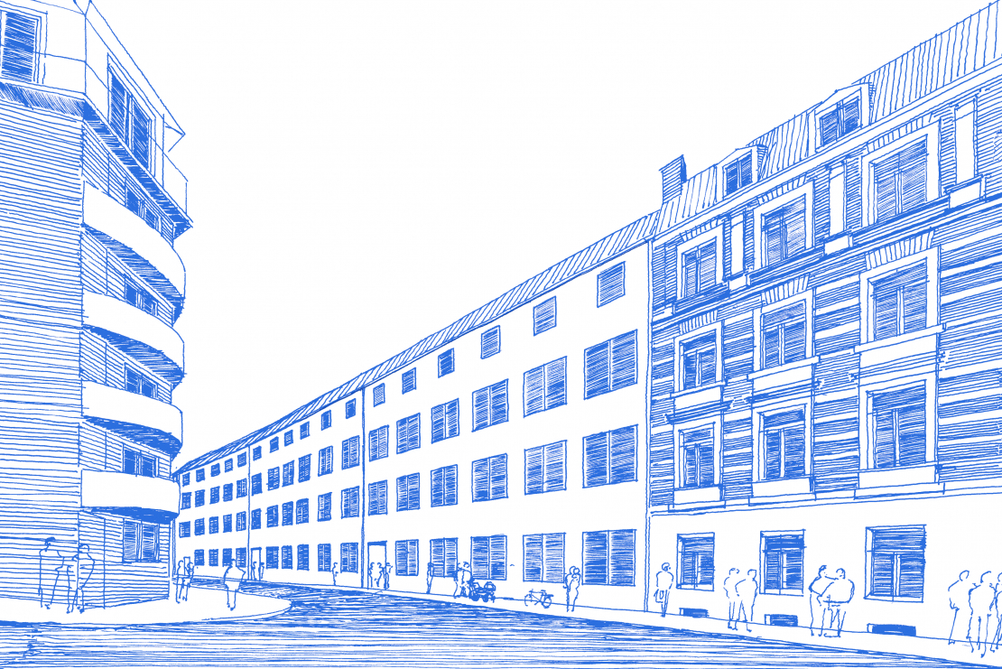 Perspektive Fassade Aachen  - Einfach Bauen Aachen - Aretz Dürr Architektur Köln