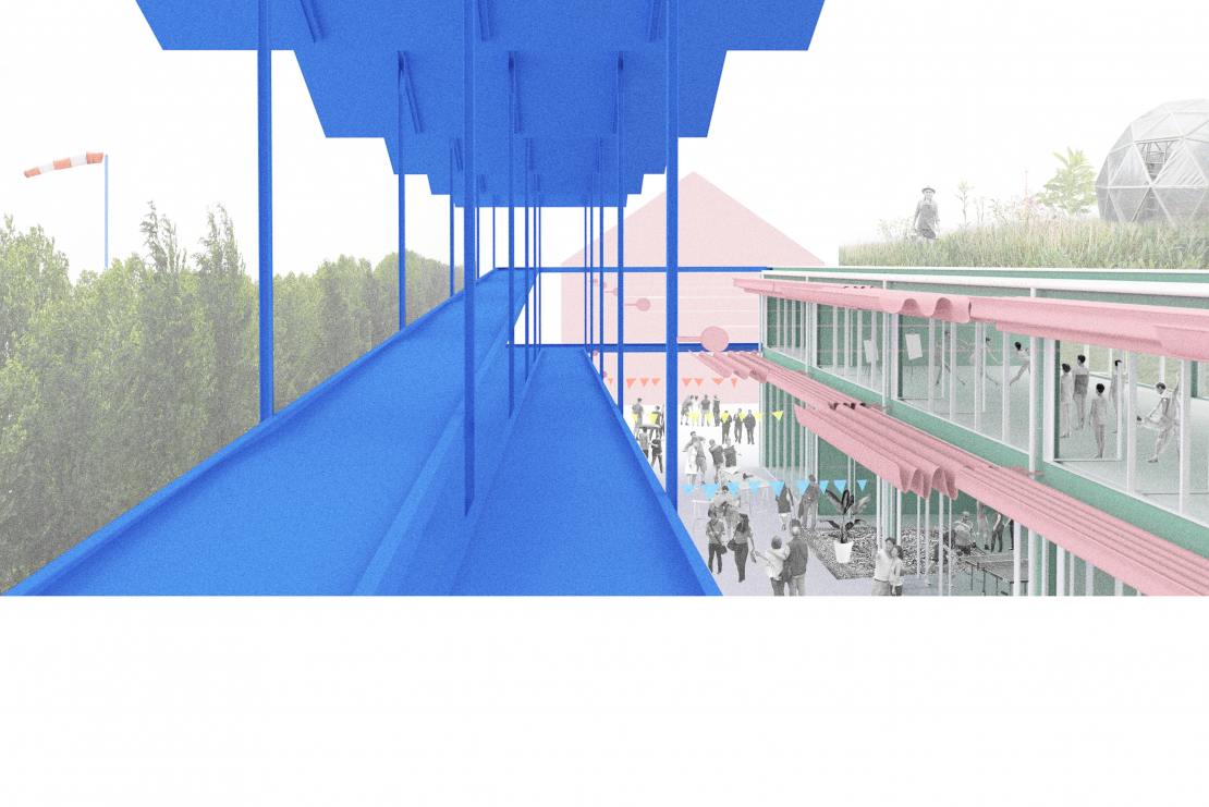 Perspektive Rampe Bühne Werkstatt  - Honswerkstatt Remscheid - Aretz Dürr Architektur Köln