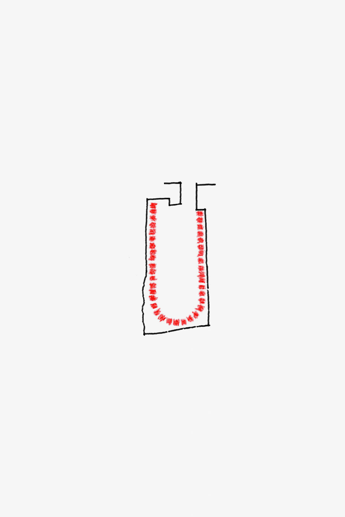 Skizze zur Möblierung der Karaokebar in Köln - Aretz Dürr Architektur Köln