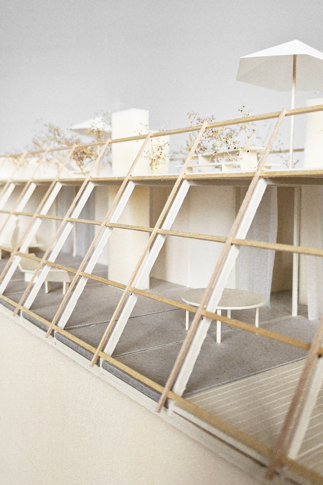 Modellfoto Aufstockung Detail - Aufstockung S // 39 Köln - Aretz Dürr Architektur BDA Köln 