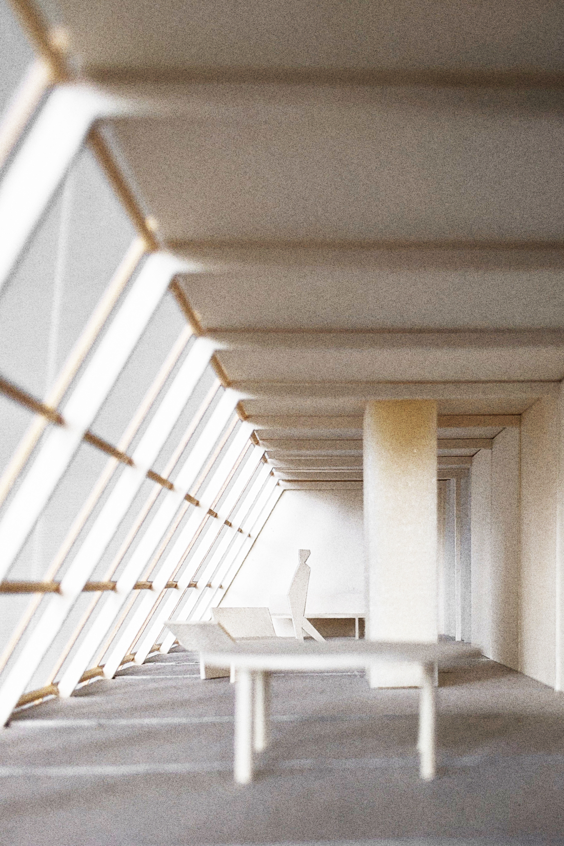 Modellfoto Innenraum - Aufstockung S // 39 - Aretz Dürr Architektur BDA Köln 