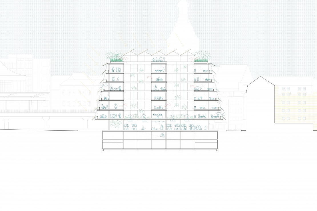 Querschnitt - Pandion Officehome Köln - Aretz Dürr Architektur 