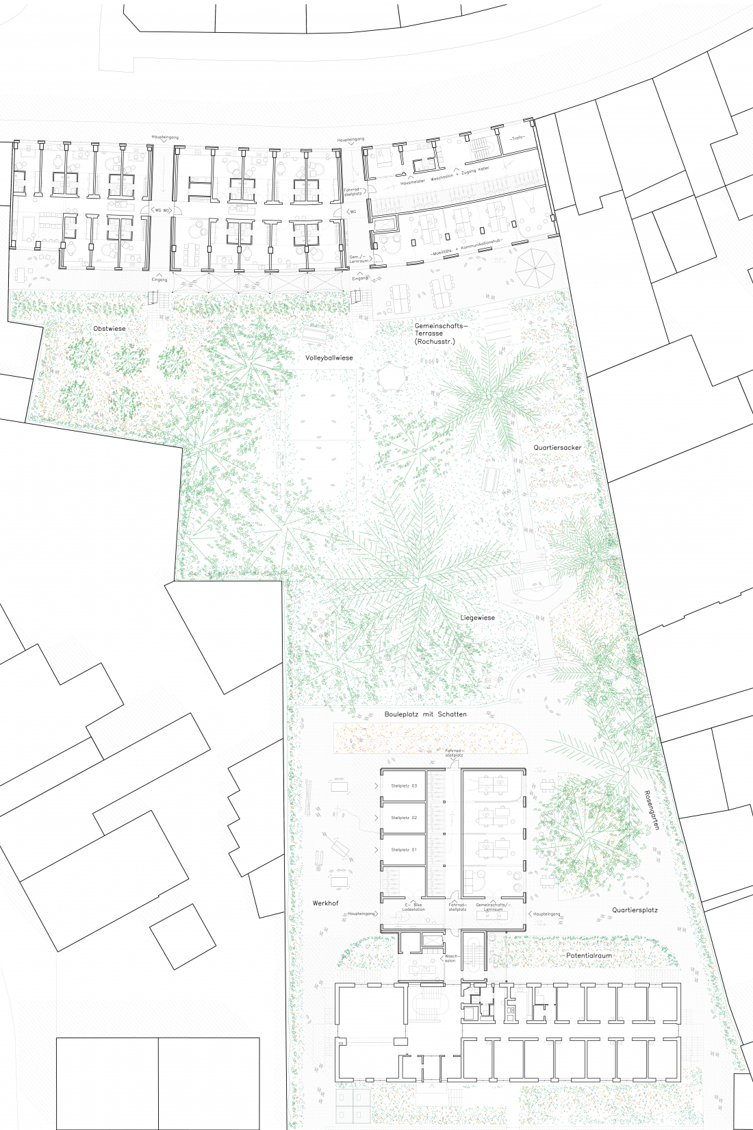 Grundriss Erdgeschoss - Einfach Bauen Aachen - Aretz Dürr Architektur 