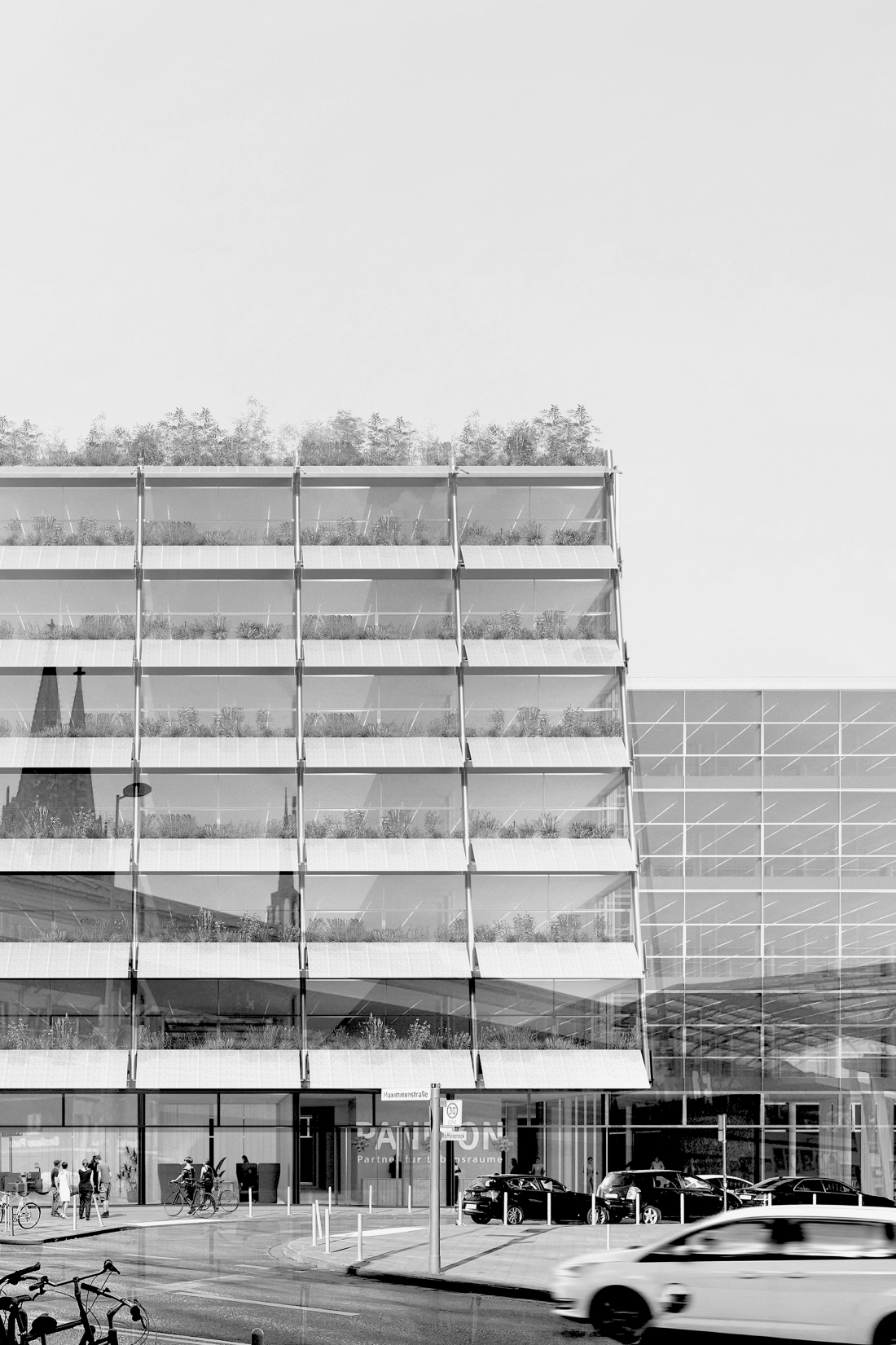 Perspektive Straße - Pandion Officehome Köln - Aretz Dürr Architektur